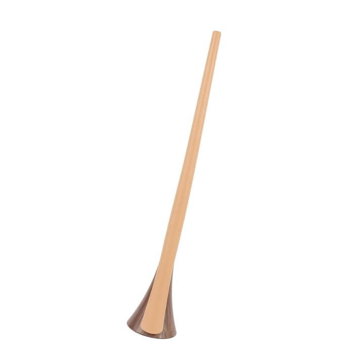 Extra Handvat Schoenlepel Verticale Schoenlifter Draagbare Schoenlepel Voor Dagelijks Gebruik Imitatie Houtnerf white