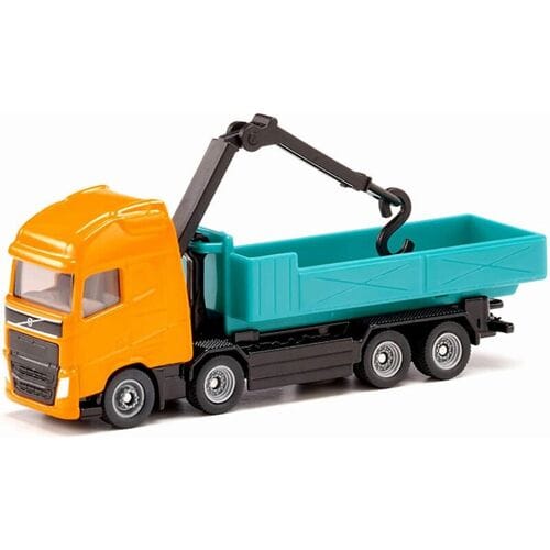 Siku Volvo kraanwagen - 12,9 cm, oranje/turquoise
