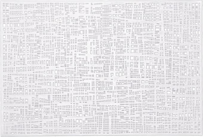 Zeller Design Placemats - Glanzend Wit - Rechthoekig - 30 x 45 cm - Kunststof