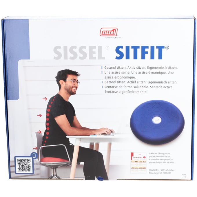 Sissel Sitfit 36 cm - Blauw | Wiebelkussen | Comfortabel | Ergonomisch