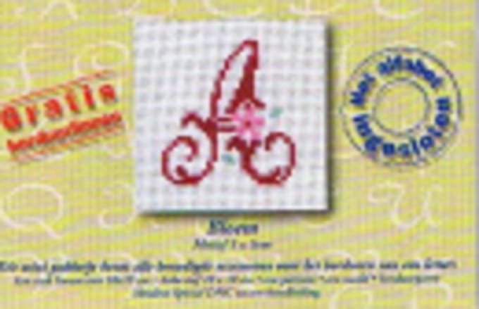 Dmc Mini Borduurpakket Letter met Bloem Nr U816K/6