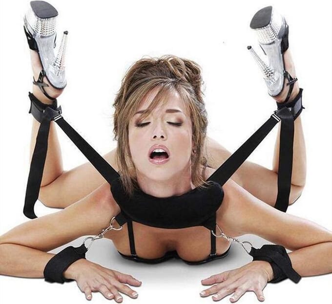 Cimejo® - Bondage set - KIKKER houding - BDSM - Zwart