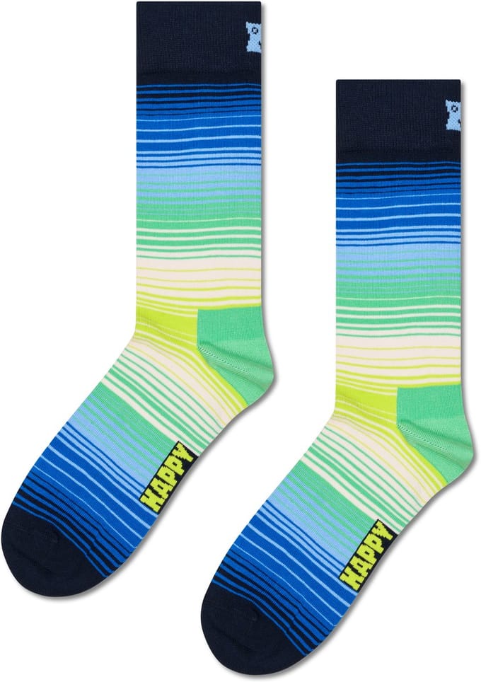 Happy Socks Gradient Stripe Sock - unisex sokken - navy - Unisex - Maat: 41 - 46