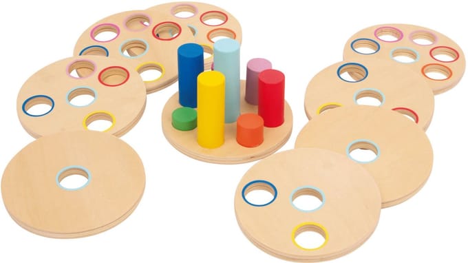 Small Foot - Houten Stapelspel Logisteck Educatief, 9dlg.