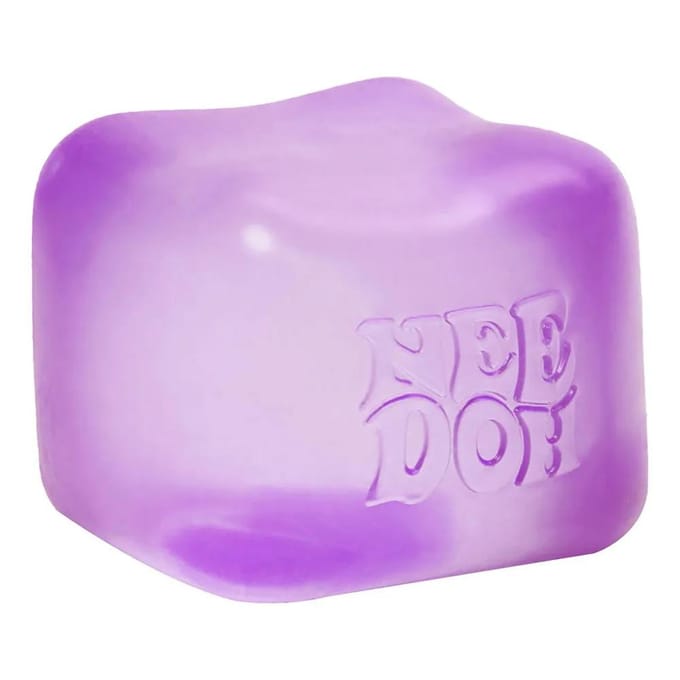 Schylling Needoh Nice Cube Sensorische Fidget Cube Stressverlichting Angst Sensorisch Hulpmiddel voor Focus ADHD & Kalmerend Bureau Gadget paars