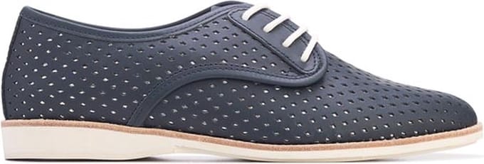 Rollie | Dames | Veterschoen | Derby Punch Overlay Navy / Silver | Maat 42