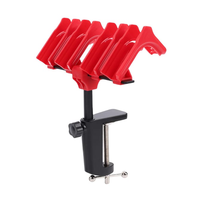 Airbrush Standaard 4 Airbrushes Houder   Standaard Opslag   voor Verfbenodigdheden red