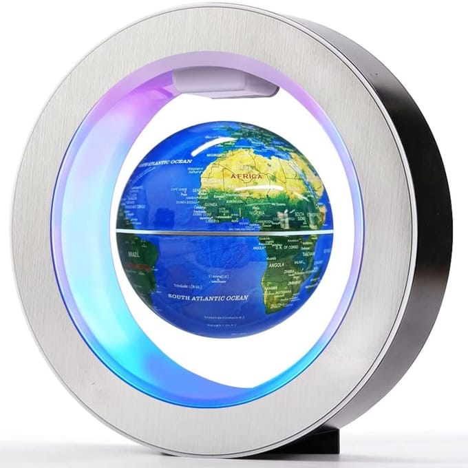 NBAP® Wereldbol met Verlichting - Led Lamp Kinderen - Bureaulamp