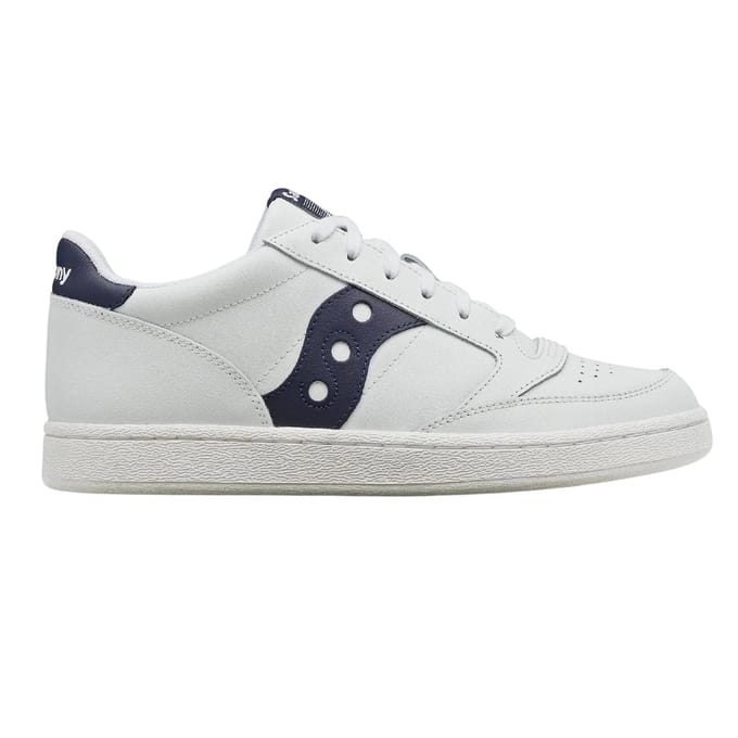 Saucony Dames/Dames Jazz Leren Cupsole Trainers (Wit, Marine)