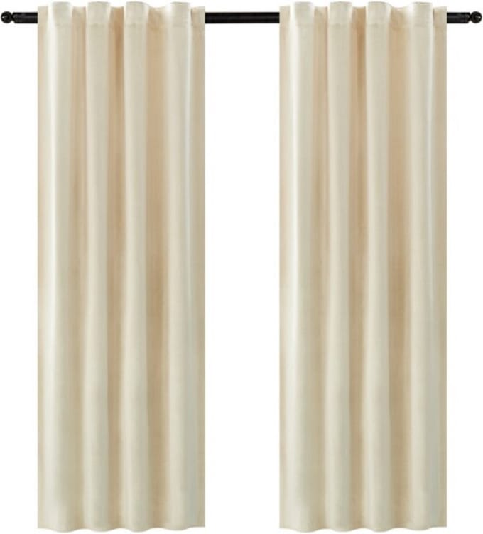 Gordijnen - Beige Fluweel - Lichtdoorlatend - 140x270cm - Isolerend - Set van 2