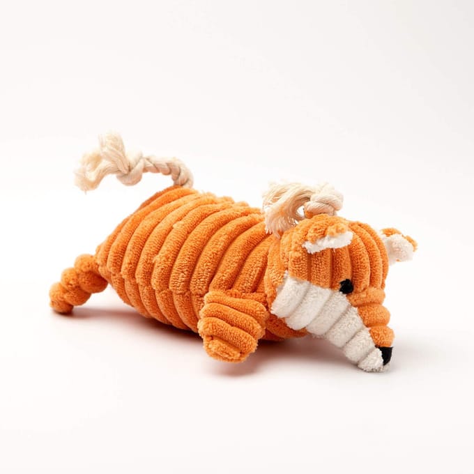 FOX - hondenspeeltje - 20 cm - vos - oranje