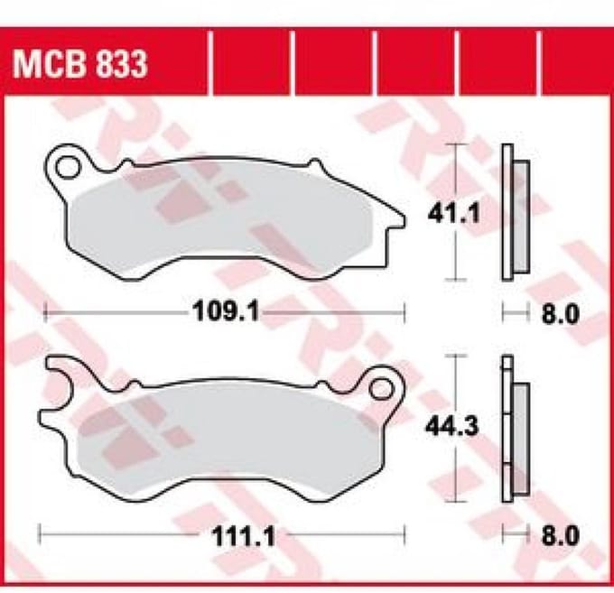 Plaquette de frein Perftec pour Scooter Honda 150 PCX 2014 à 2017 AV Neuf