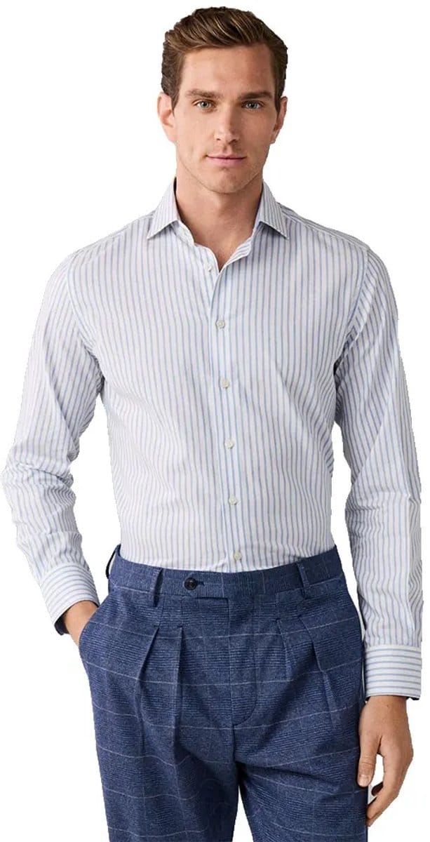 Hackett Hm3010751 Overhemd Met Lange Mouwen Blauw S Man