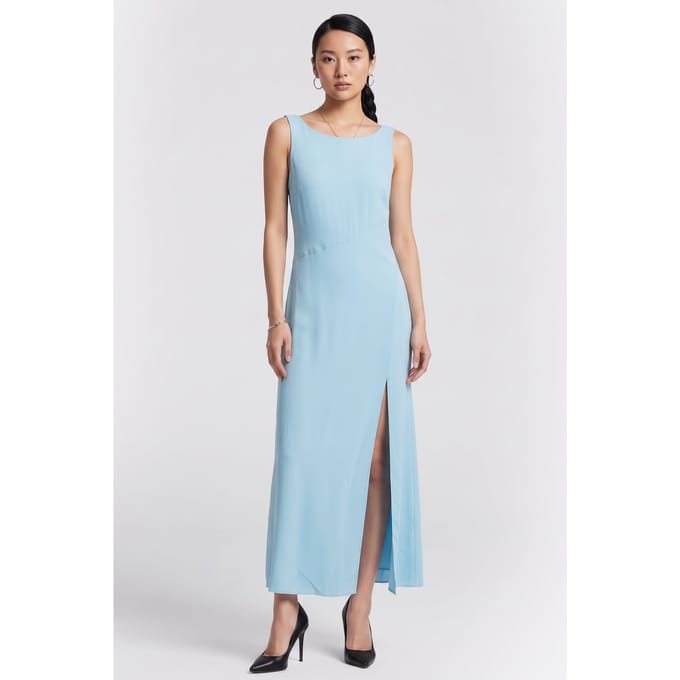 ARKET Gioia Evening Dress Turquoise Maat: 40 | Maxi Jurken Outlet | Dames | Blauw