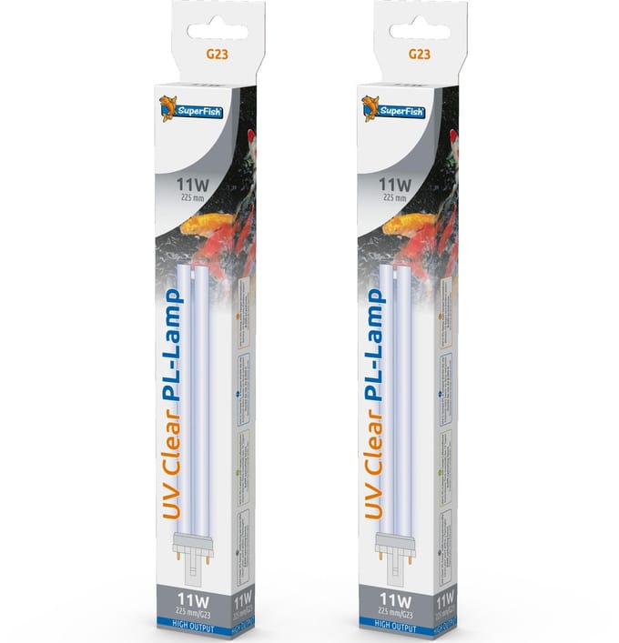 Superfish UV PL 11 Watt vervangingslamp 2 stuks