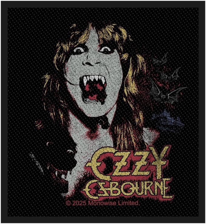 Ozzy Osbourne - Fangs Patch - Zwart