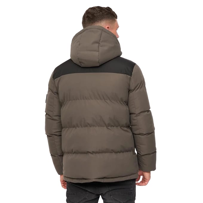 Crosshatch Heren Menray Jas (Olijf)