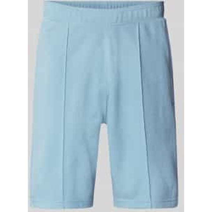 Sweatshorts met elastische band en labelstitching