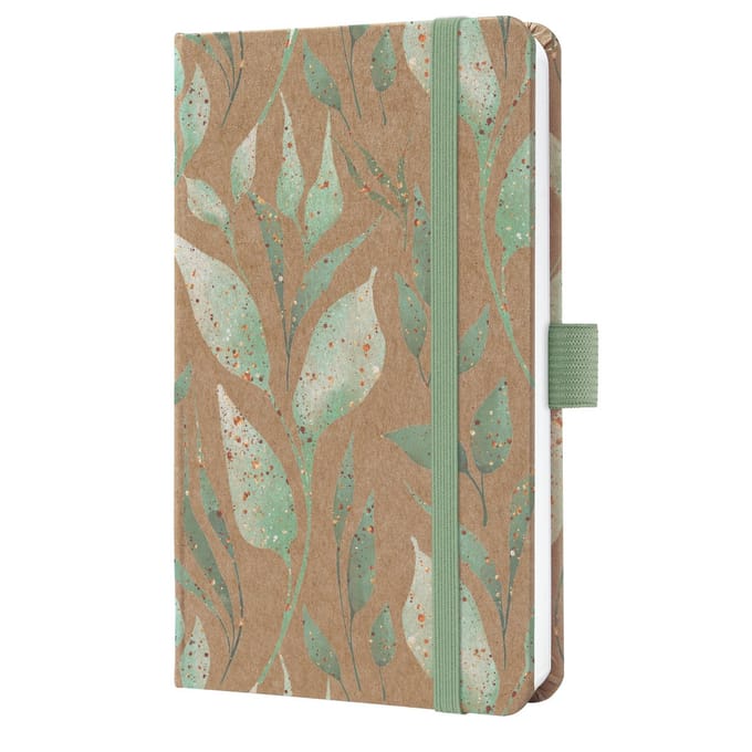 Sigel weekagenda Pure 2026 formaat A6 Sparkle Leaves hardcover