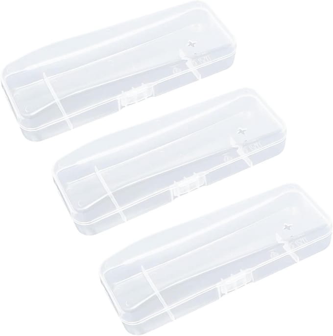 Inovra Plus - Scheermes Opbergdoos Reizen Case Transparant | 3 Stuks | Scheerapparaat Houder Protector | Voor Handleiding Scheermes | Systeem Accessoires