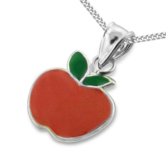 Princess Ketting Appel - 925 Zilver E-Coating - 11x12mm - 38cm