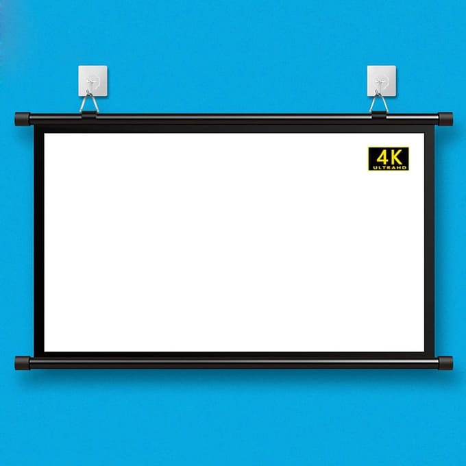 Draagbaar projectiescherm - Thuisbioscoop scherm - Films kijken - Opvouwbaar ontwerp - 84 inch - Wit