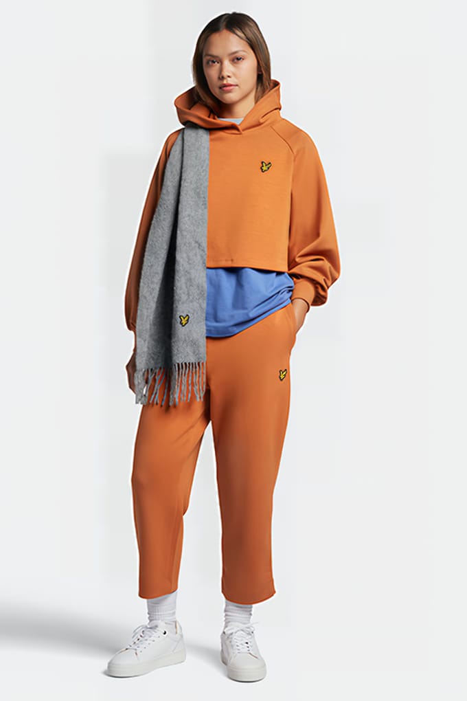 Lyle & Scott Luxe Trouser W800 Rusted Orange Size: 12 | Sweatpants Outlet | Dames | Oranje