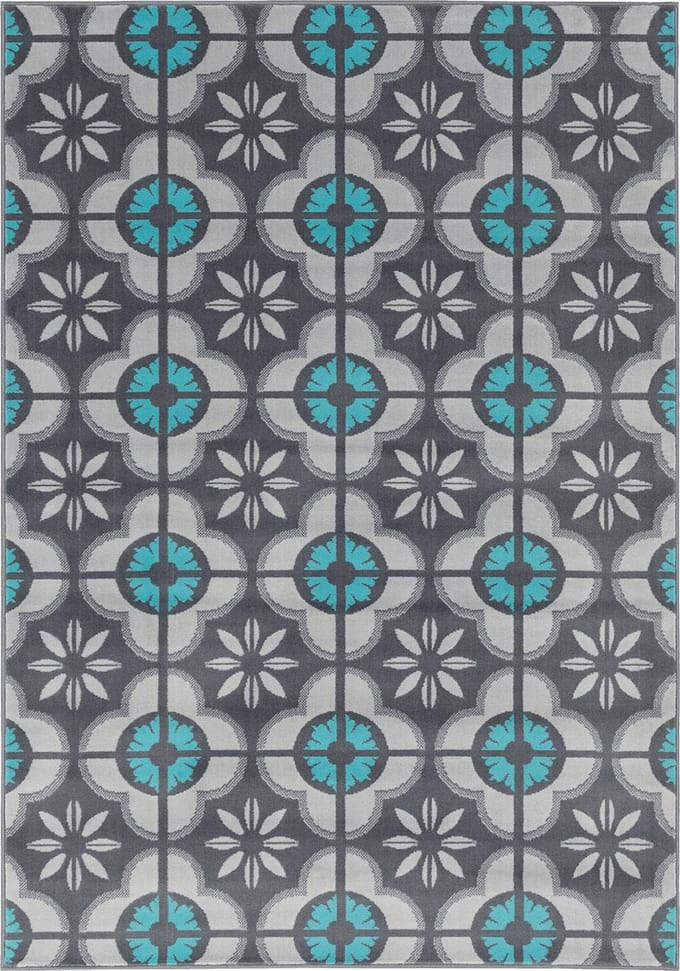 Pergamon Vloerkleed Designer Samba Moderne Tegellook