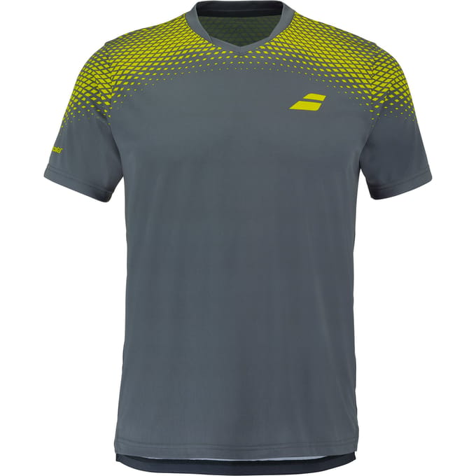 Babolat Aero T-shirt Heren-grijs, geel
