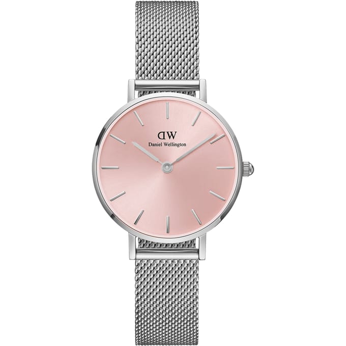 Daniel Wellington DW Watch Petite Sterling Light Pink 32mm Silver