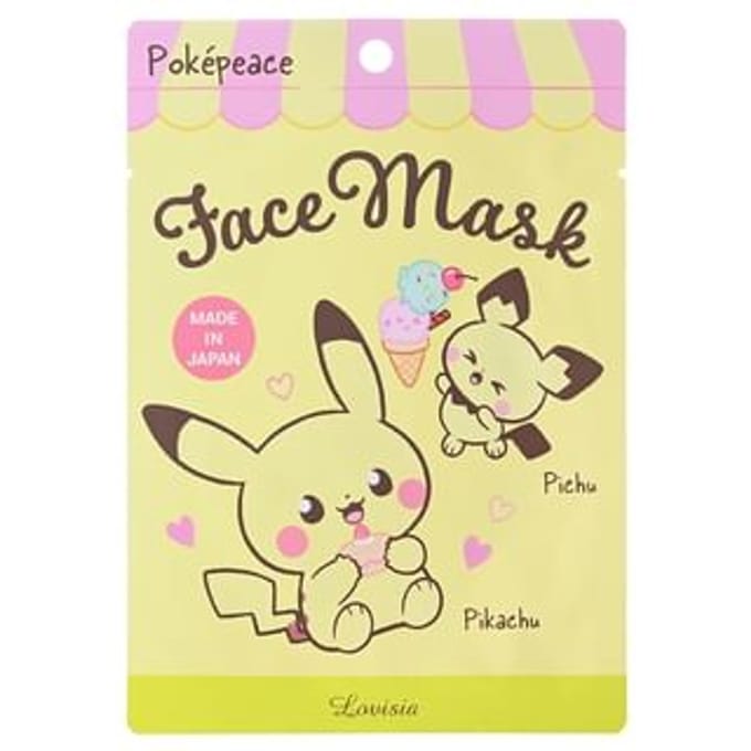 Lovisia - Pokemon Pokepeace Face Mask Pikachu & Pichu - 1 pc