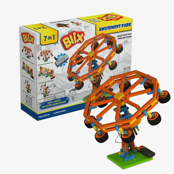 Blix STEM Bouwset Attractiepark – Constructiespeelgoed – Technisch Speelgoed – 8+ Jaar