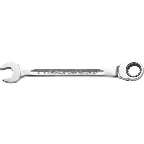 Stahlwille 41172222 17 22 GEWINKELT Steek-ringratelsleutel Sleutelbreedte (metrisch) 22 mm