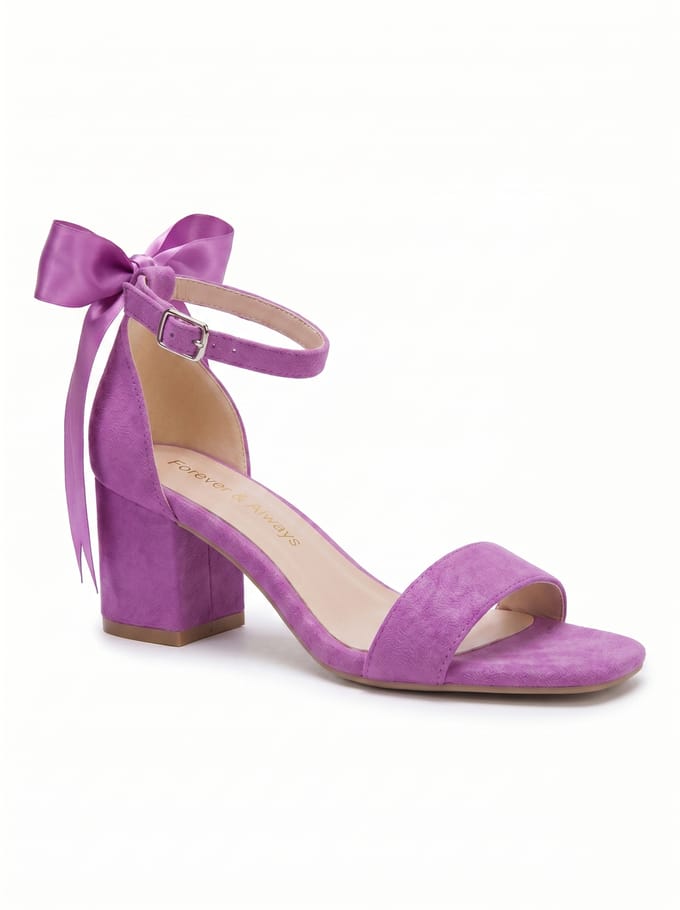Rochelle Ivoor Bridal Sandalen with Ribbon