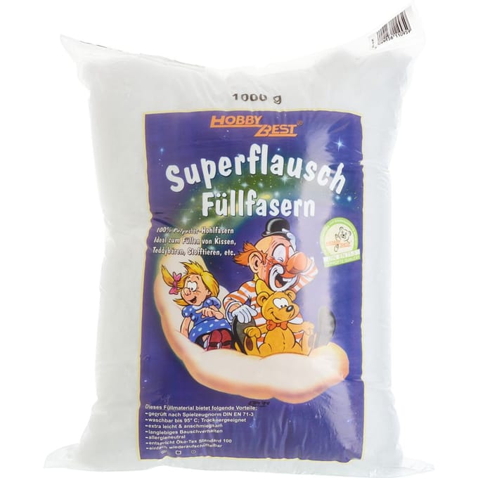 Vulwatten, wit, 1.000 g