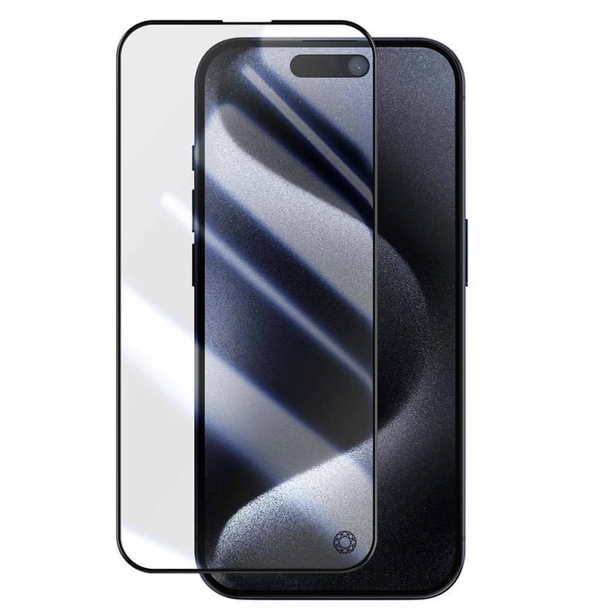 Force Case, Screenprotector geschikt voor iPhone 15 Pro Max - Organic Glass 2.5D, Transparant