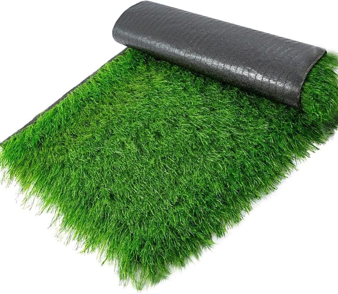 Rieten dakrollen - Synthetisch stro - Dakdecoratie - Weerbestendig PE - 1 x 12 m - Groen
