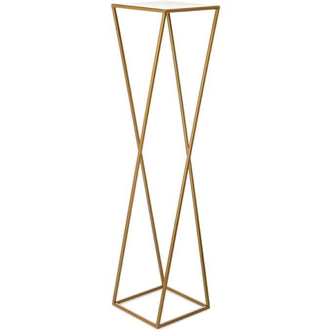 HowHomely Serie - Moderne Gouden Plantenstandaard - 100cm - Staal - Loftstijl