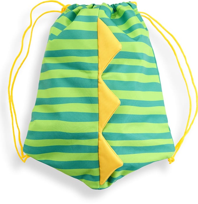 Denokids CFF-26Y1-137 Green Boys Beach Backpack Bag Crocodile Pattern STD