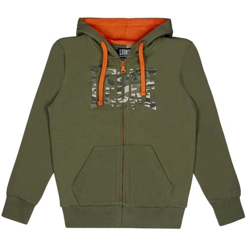Capuchon sweaters Leone 1947 Boy Hoody Full Zip Camouflage