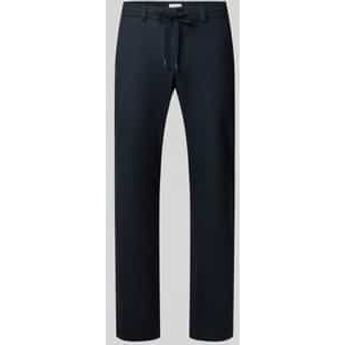 Slim fit stoffen broek met achterzakken model 'Phil'