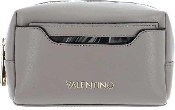 VALENTINO Toilettas Chamonix Re Soft Cosmetic Case Ghiaccio Grijs