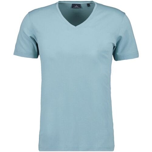 Ragman T-Shirt Uni Solid V-Neck Pima Cotton Mint / male