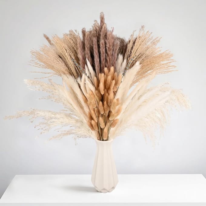 Gedroogde Pampas Grassen Decoratie voor Woonkamer en Bruiloft - Boho Stijl