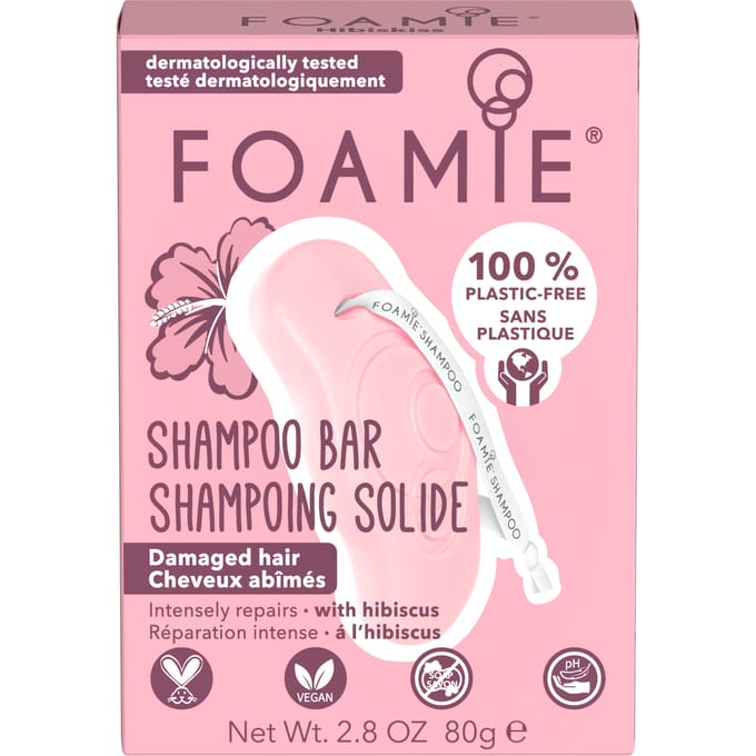 Foamie Shampoo Bar Hibiskiss (Beschadigd Haar) -