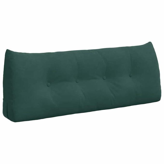 vidaXL - Rugkussen - Donkergroen - 120 - x - 50 - x - 24 - cm - Fluweel