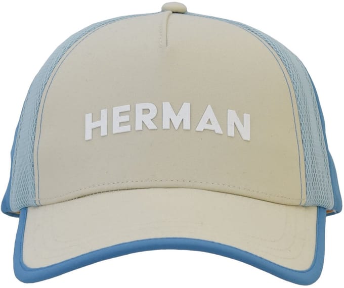 Casquette de baseball Herman tricolore avec maille flexible, broderie et silicone sur le devant