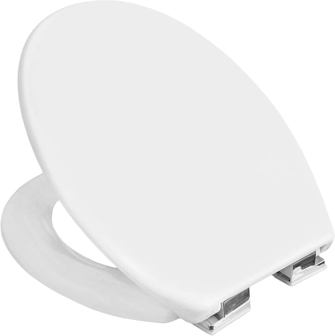 Toiletbril - WC-bril - Badkamer - Softclose mechanisme - 28x23 cm - Wit