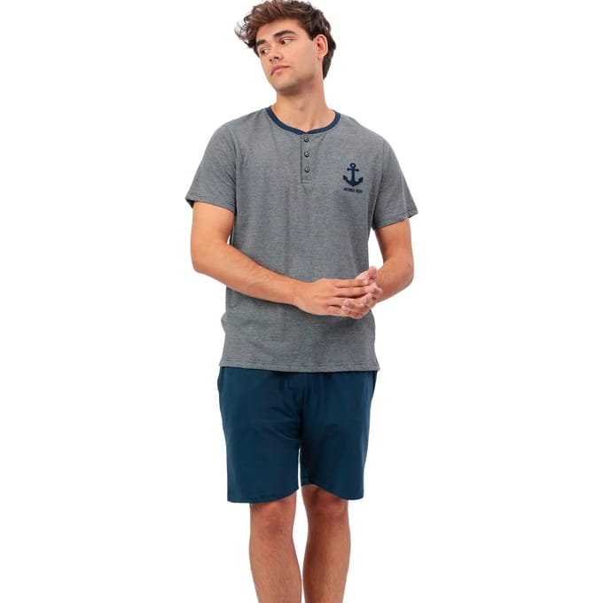 Pyjama-sets Admas Pyjama Polo slipe broek Anchor Antonio Miro