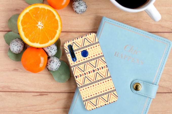 Honor 20 Lite TPU bumper Aztec Yellow